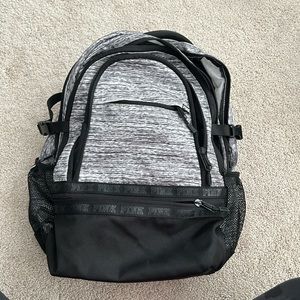 PINK gray back pack
